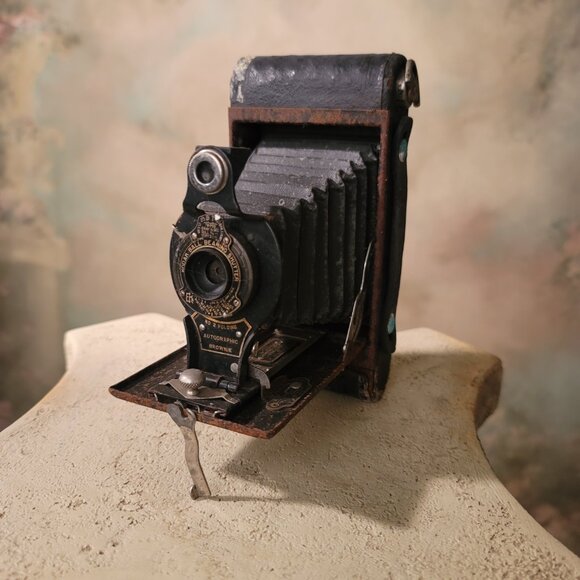 Kodak No. 2 Folding Autographic Brownie Camera Vintage For Display Non-working - Picture 2 of 12